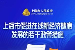 【图解】上海市发布促进在线新经济健康发展的若干政策措施