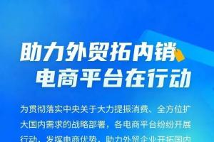 【关注】助力外贸拓内销 电商平台在行动