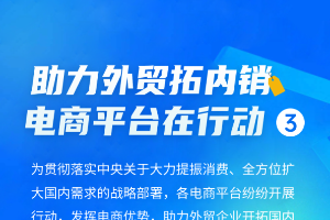 【关注】助力外贸拓内销，电商平台在行动（篇三）