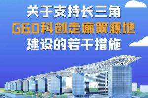 支持长三角G60科创走廊策源地建设，上海发布若干措施→